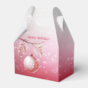 Ballotins Boule de Noël rose et décorative Boîte cadeau de N