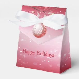 Ballotins Boule de Noël rose et décorative Boîte cadeau de N
