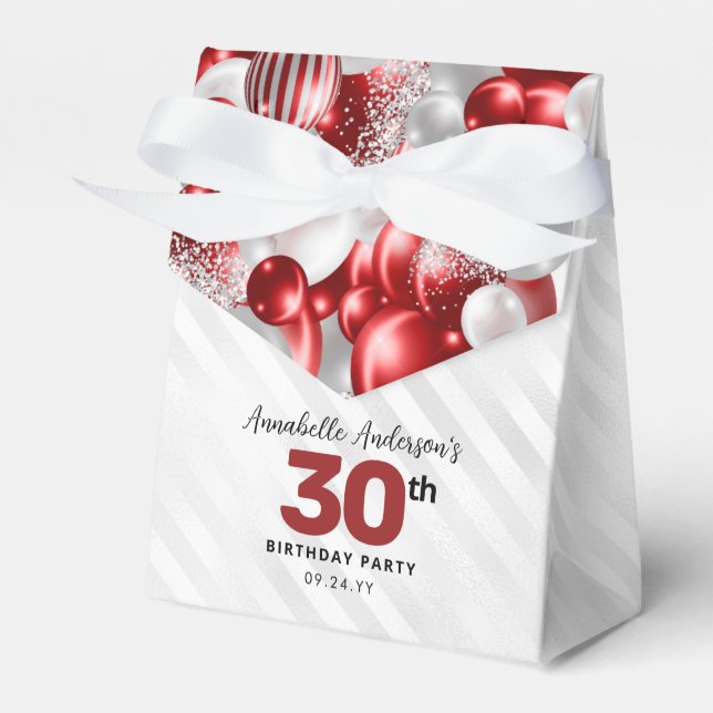 Ballotins Bourgogne Rouge argent ballon Parties scintillant  (Verso)