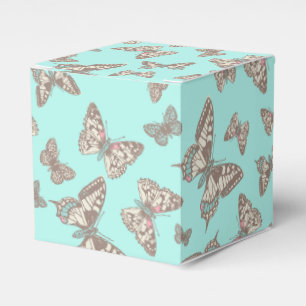 Ballotins Bouteille motif aqua boîte de faveur de mariage tu