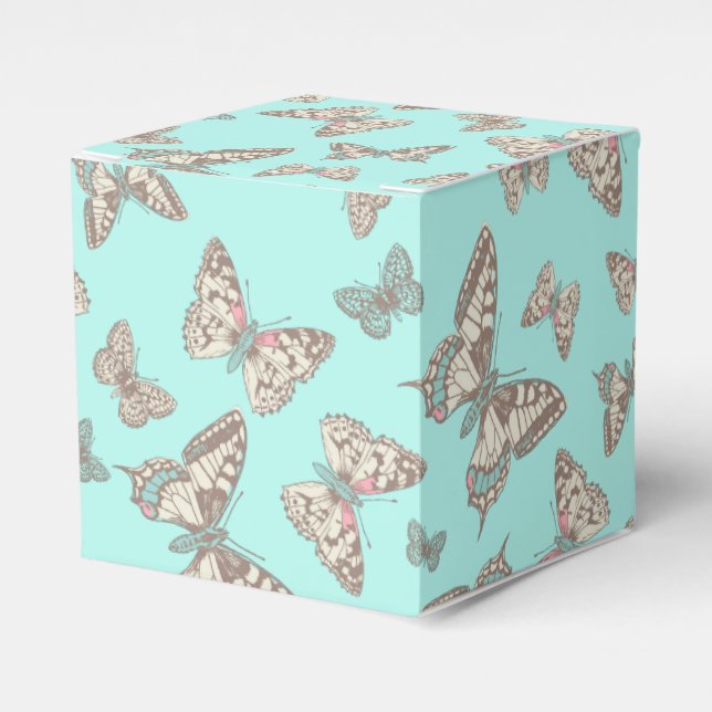 Ballotins Bouteille motif aqua boîte de faveur de mariage tu (Verso)