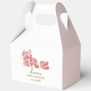 Ballotins Bow rose Bonjour Bébé Baby shower français des Mac