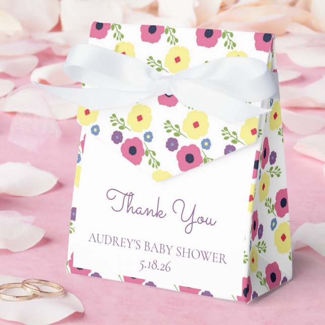Ballotins Bright Floral Party Favoriser Box (Mariage)