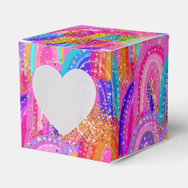 Ballotins Bright Rainbow 6e anniversaire Merci Ballotin (Verso)