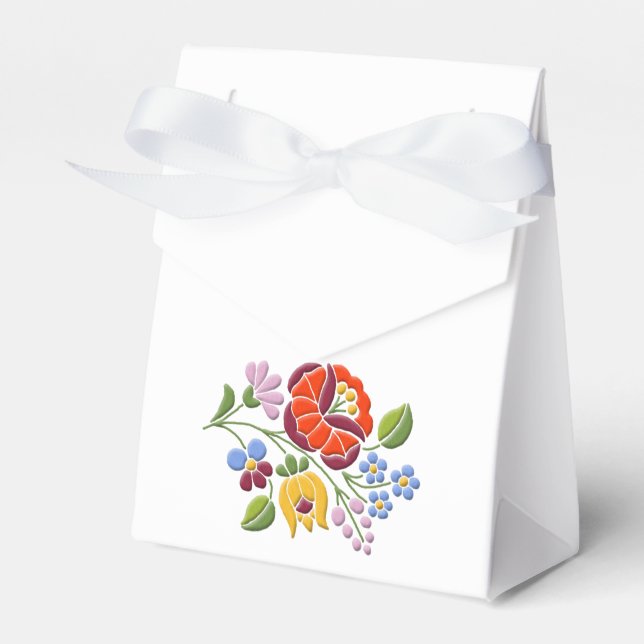 Ballotins Broderie Kalocsa - Motif d'art populaire hongrois (Verso)