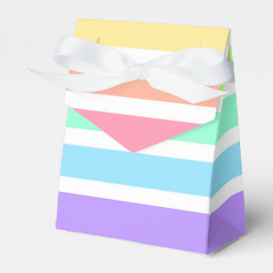 Ballotins Bubblegum arc-en-ciel et bandes blanches