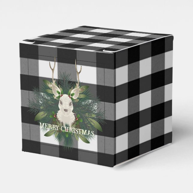 Ballotins Buffalo Plaid Festin Reindeer Noël (Verso)