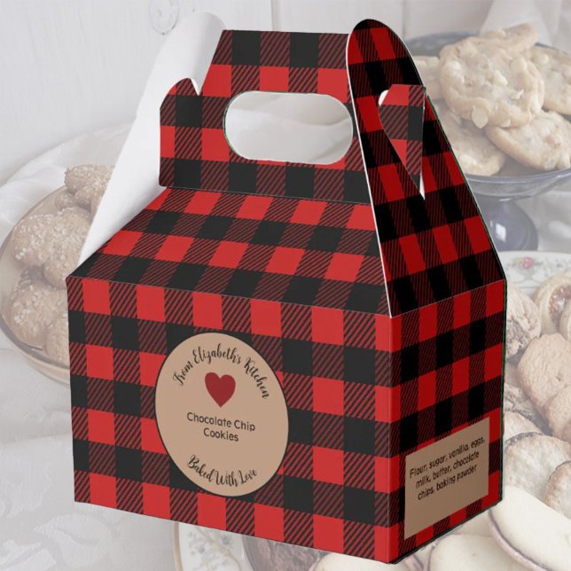 Ballotins Buffle Rouge Plaid Cadeaux Cuits Avec Ingrédients (Créateur téléchargé)