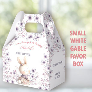 Ballotins Bunny Purple Blanc Floral Baby shower Fille Printe