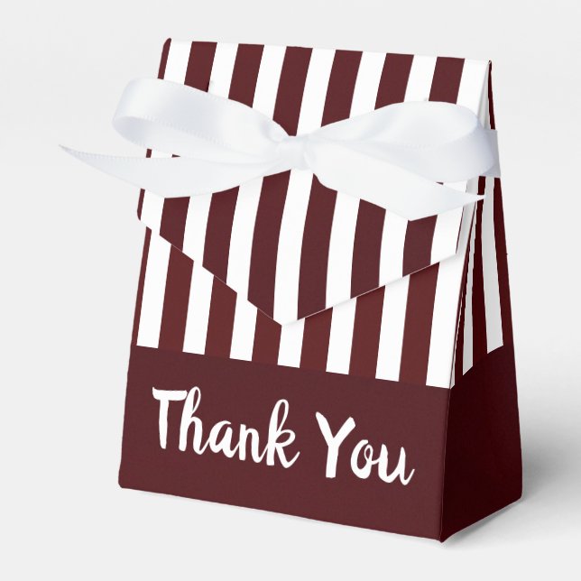 Ballotins Burgundy et White Stripe (Verso)