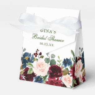 Ballotins Burgundy Navy Blue Blush Floral Fête des mariées