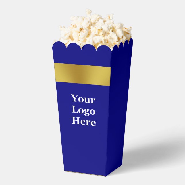 Ballotins Business Navy Blue and Gold Votre logo ici (Sauté)