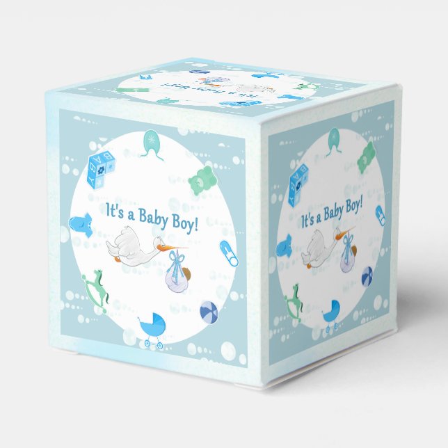 Ballotins C’est un garçon - Baby shower personnalisé (Arrière)