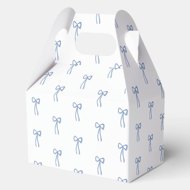 Ballotins Cadeau de mariage Coquette Bow Something Blue (Recto)