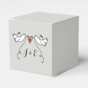 Ballotins Cadeau de mariage pour colombes blanches personnal