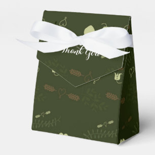 Ballotins Cadeau de mariage rustique moderne de la forêt ver