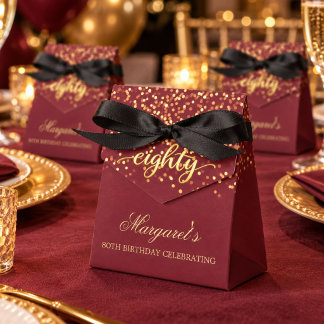 Ballotins Cadeau de remerciement pour 80e anniversaire en Bo