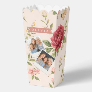 Ballotins Cadeau Personnalisé Nom Romantique Floral Vintage
