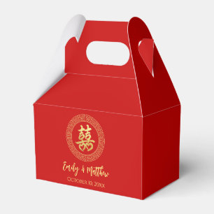 Ballotins Cadre circulaire double bonheur mariage chinois
