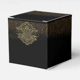 Ballotins Caja de regalo con decoración dorada