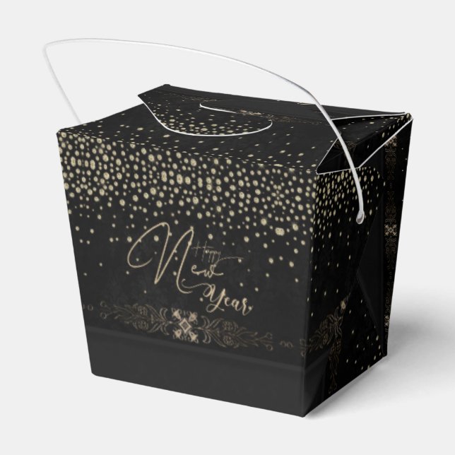 Ballotins Caja de regalo con feliz año con cristales (Arrière)