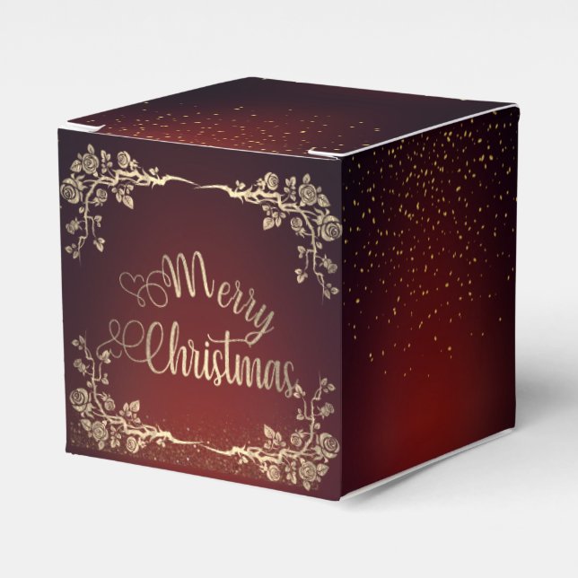 Ballotins Caja de regalo para navidad con rosas  rojo Royal (Verso)