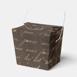 Ballotins Calligraphie Vintage Cuivre et Or