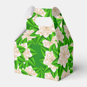 Ballotins Camellias blancs et Feuilles verts