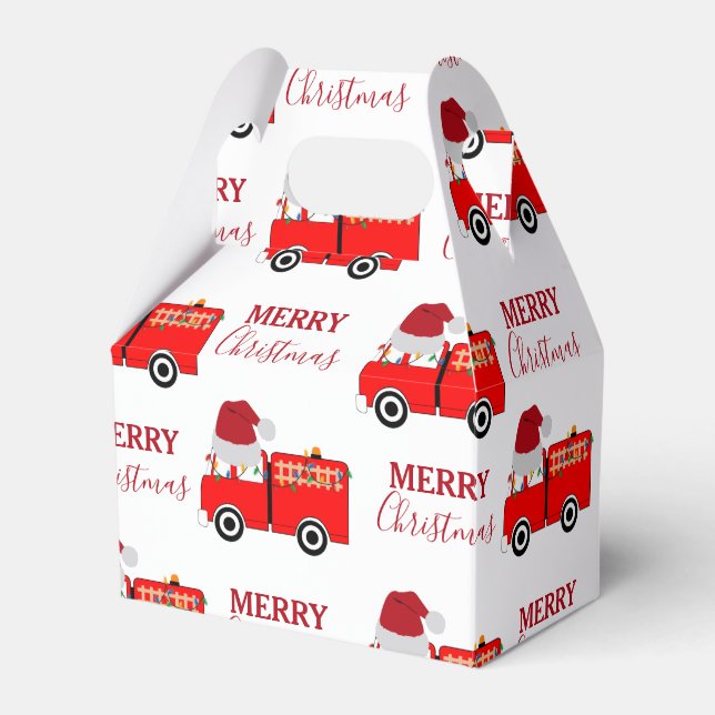 Ballotins Camion de feu rouge de Noël (Verso)