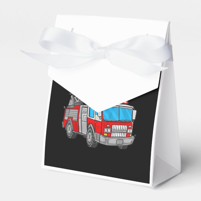 Ballotins Camion d'incendie 3 ans pompier 3e anniversaire (Verso)