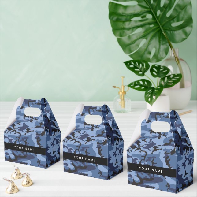 Ballotins Camouflage bleu marine Votre nom Personnalisez (Multiple)