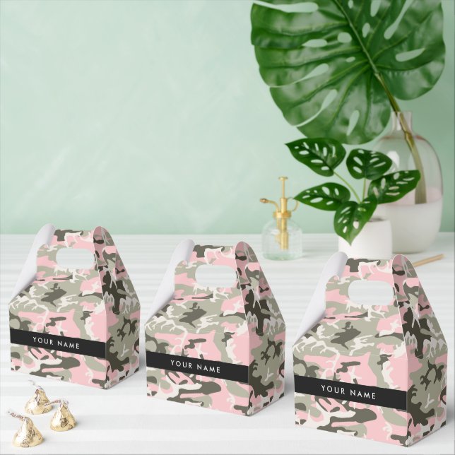 Ballotins Camouflage rose et vert Votre nom Personnalisez (Multiple)