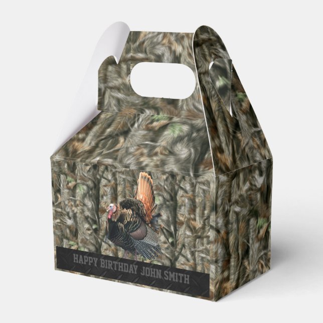 Ballotins Camouflage Turquie Chasse Hommes Anniversaire Favo (Verso)