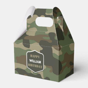 Ballotins Camouflage Vert Camo Armée Monogramme Anniversaire