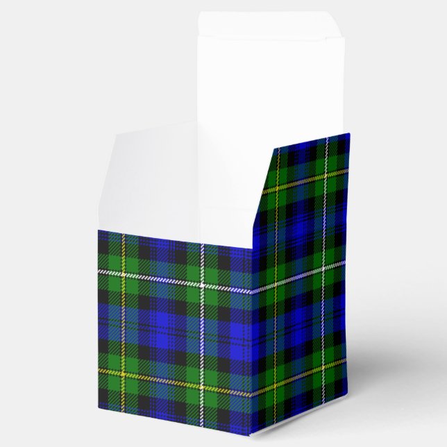 Ballotins Campbell tartan bleu vert plaid (Ouvert)