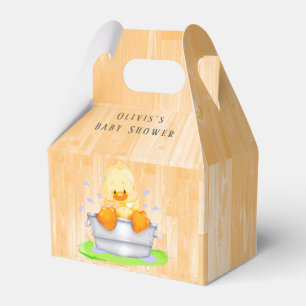 Ballotins Canard dans un bain Baby shower personnalisé