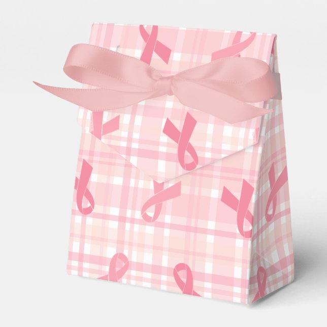 Ballotins Cancer du sein Pink Ribbon Plaid Motif (Verso)