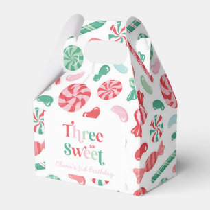 Ballotins Candy de Noël Trois est Douce 3e Anniversaire