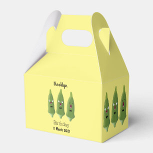 Ballotins Caricature de légumes de l'okra chantante mignonne