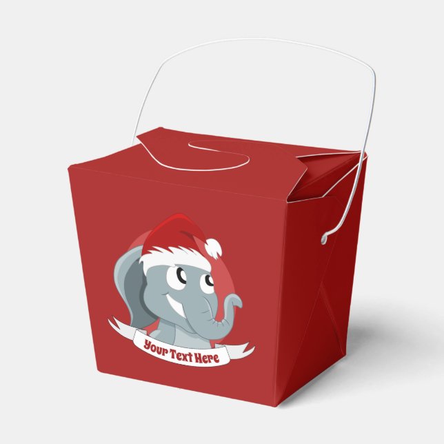 Ballotins Caricature de Noël avec un ballotin d'éléphant mig (Verso)