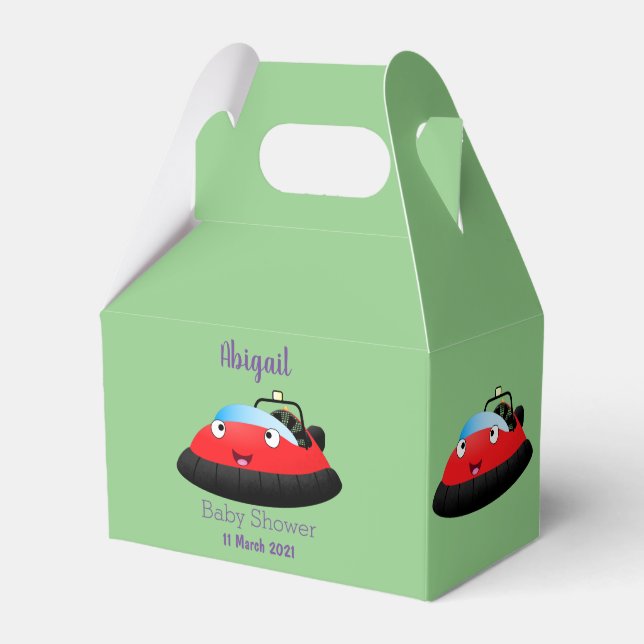 Ballotins Caricature d'hovercraft rouge joyeux (Verso)