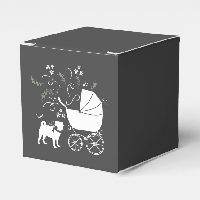 Ballotins Carlin Chien Baby shower Thème Chien Chiot Neutre  (Verso)
