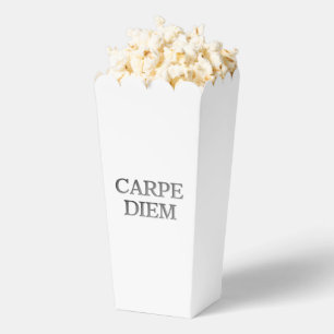 Ballotins Carpe Diem Stone boîtes à pop-corn blanc
