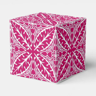 Ballotins Carreaux marocains - magenta et blanc