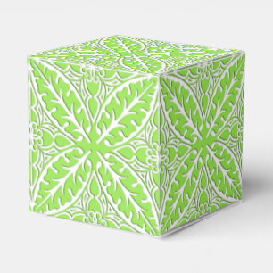 Ballotins Carreaux marocains - vert citron et blanc