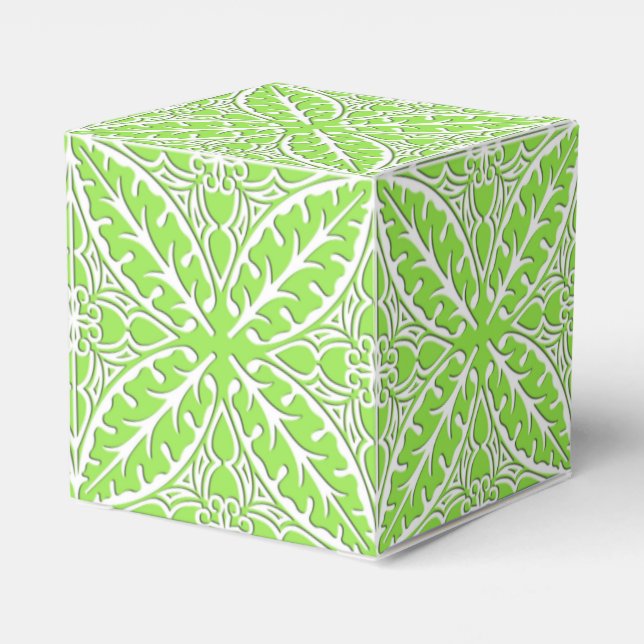 Ballotins Carreaux marocains - vert citron et blanc (Arrière)