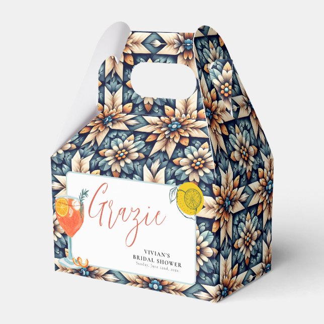 Ballotins Carrelage floral Juicy Orange Spritz Douche (Verso)