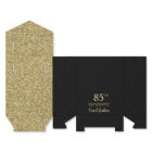 Carte de remerciement 85e anniversaire paillettes