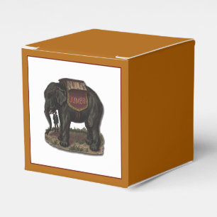 Ballotins Carte Jumbo Circus Elephant Retro Die-Cut vintage