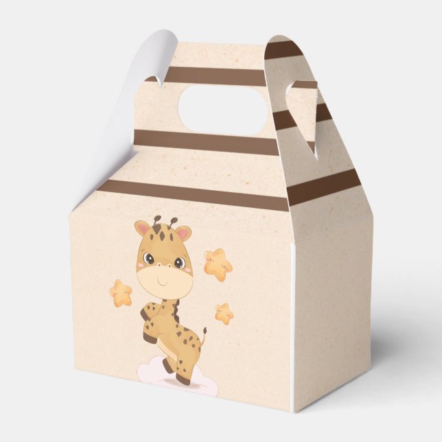 Ballotins Cartoon de la Giraffe étoile Baby shower Ballotin (Verso)